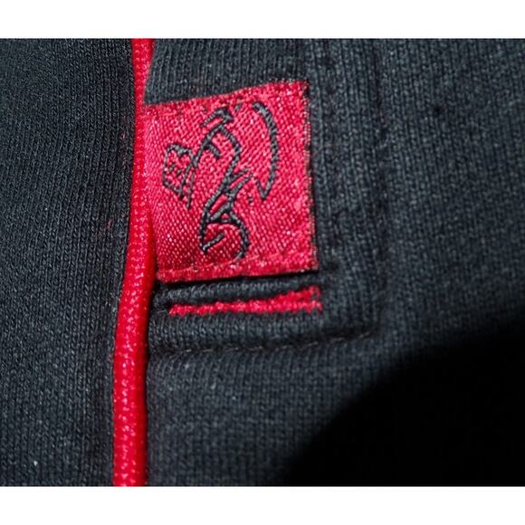 Vtg Y2k School of Hard Knocks Joggers Sweatpants XL Black red Baggy Dice Hip-Hop - Picture 11 of 14